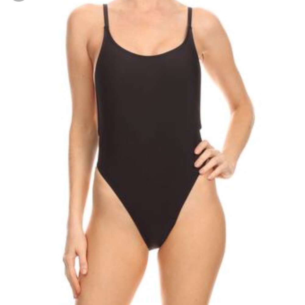 Sexy Black One Piece Swim